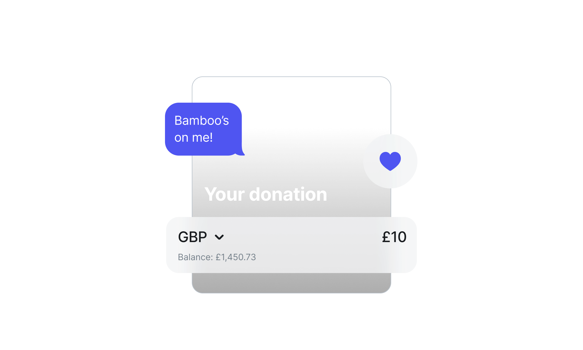 Donating, as easy as a tap