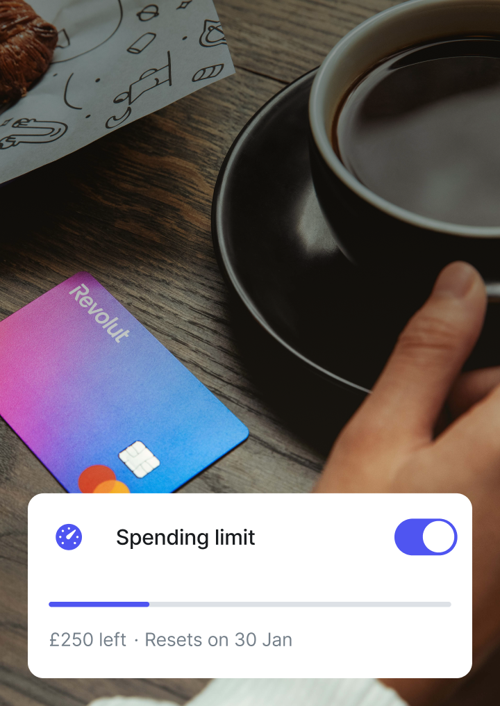 Set up spending limits to avoid any fun surprises